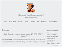 Tablet Screenshot of lakelandhighschool.com